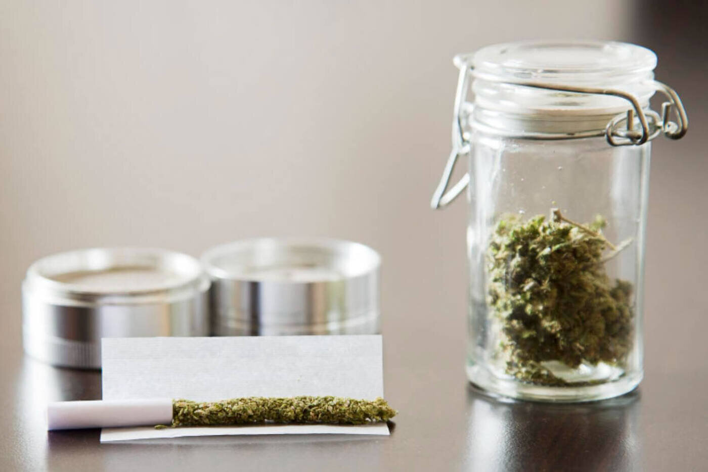 cannabis glass jar